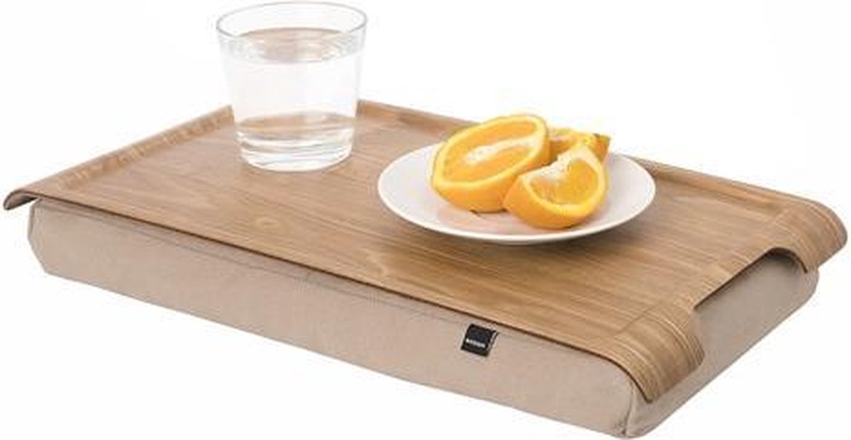 Bosign mini (kleine) Laptray/Schoottafel natural sand houten top - 43x23x6