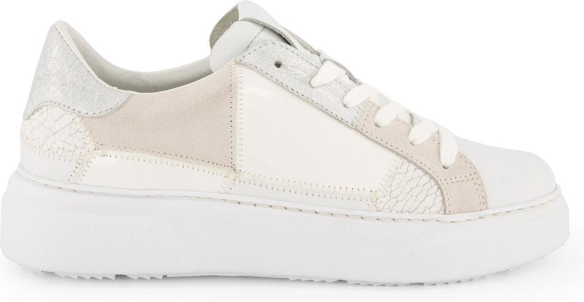 NoGRZ B.Lafon - Leren dames sneakers - Wit Leer - Maat 36