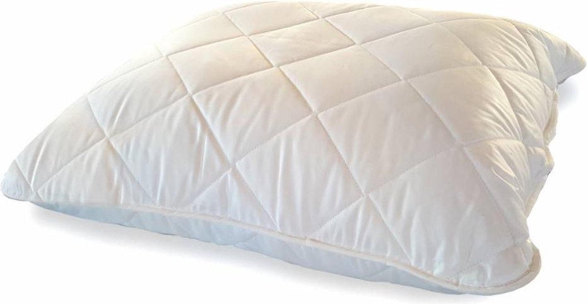 totaalBED - Hoofdkussen Mila - bamboe & polyester vezelbolletjes - 60x70 cm - Slaapkamer