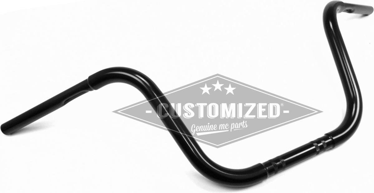 1 Inch Universeel Stuur Classic Fat Ape Hanger 12 Inch Zwart