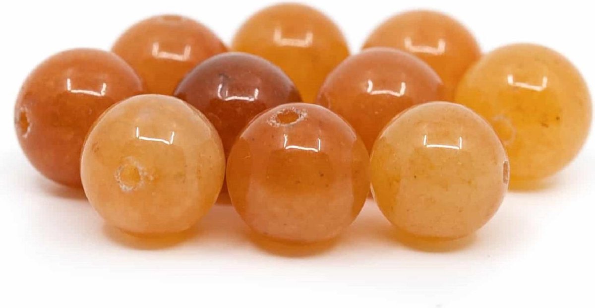 Edelsteen Losse Kralen Rode Aventurijn – 10 stuks (8 mm)