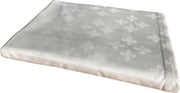 Off-white / ivoor damast tafelkleed - dubbele franse lelie - 145 x 250 (Hotelkwaliteit: 250 gr/m2)
