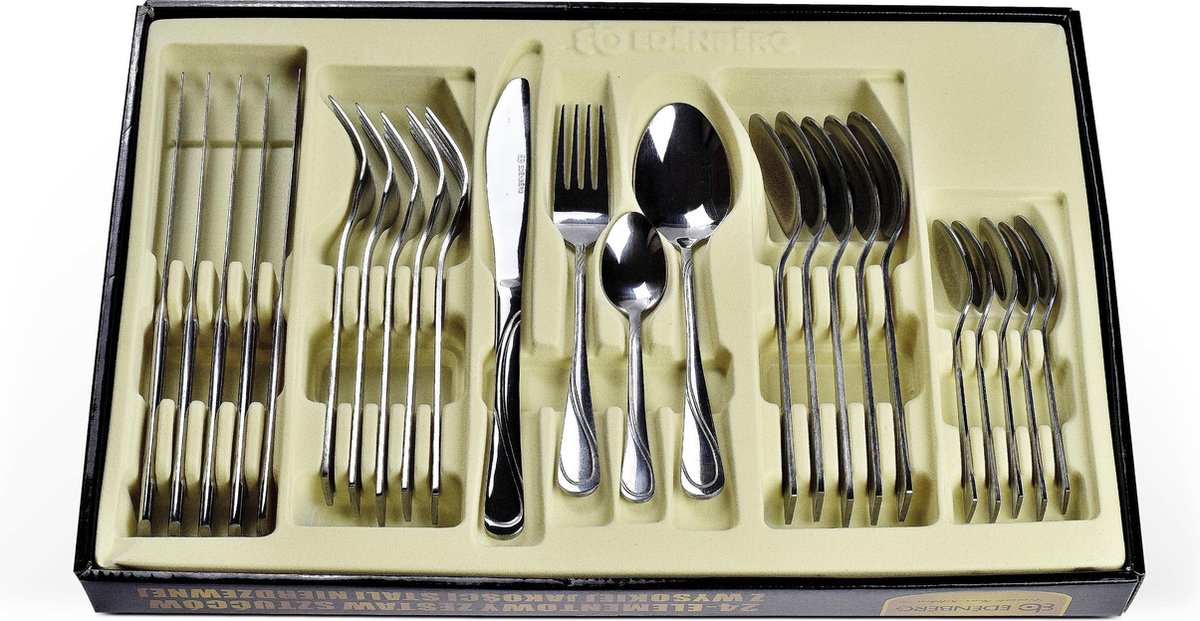 Edënbërg Classic Line - Bestekset 6 persoons - 24-delig - RVS 18/10