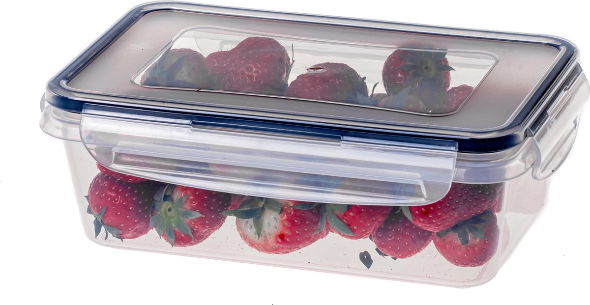 Sareva Vershoudbakje Kunststof BPA-vrij - Transparant - Clip & Fresh 19x12x7 cm