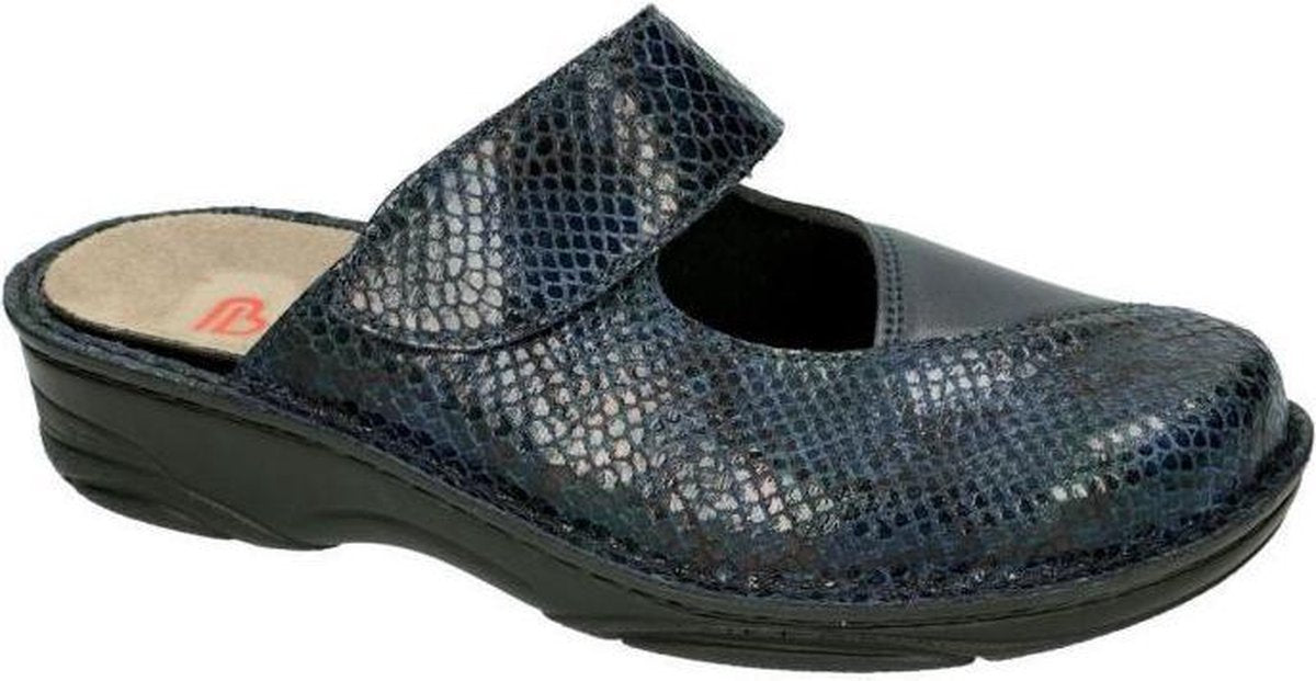 Berkemann -Dames -  blauw donker - pantoffels - maat 38½