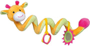 Pluche activiteitsspiraal 53cm giraf - Rammelaar - Vanaf 0 maanden
