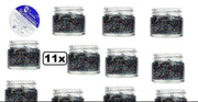 11x Gel superstar glitterbont (huid&haar) 15 ml
