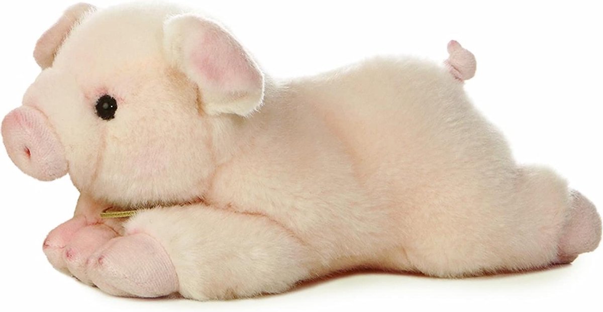 Pluche roze varken knuffel van 28 cm - kinder speelgoed knuffels - Boerderij dieren knuffels
