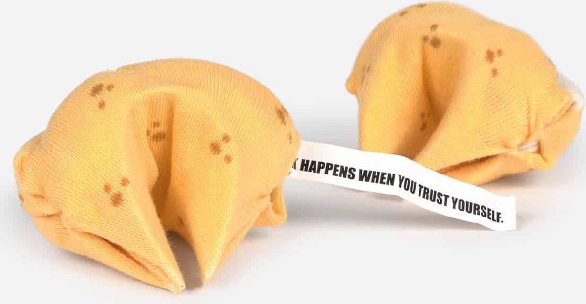 Doiy Sokken Koekjes Katoen/polyester Geel/wit One-size