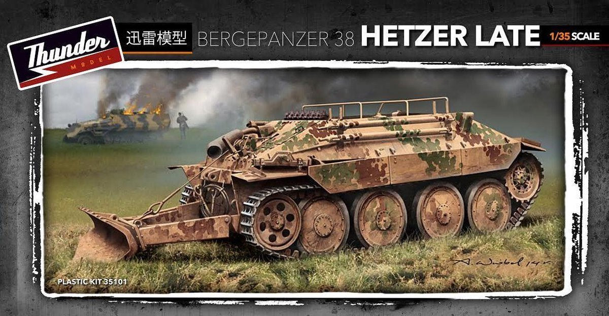 Thunder Model Bergepanzer 38t Hetzer Late