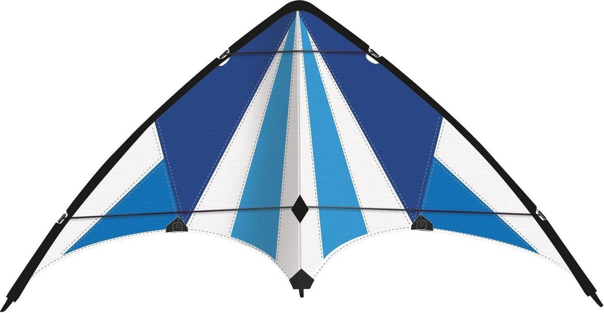 Günther Tweelijnsstuntvlieger Blue Loop 130 Cm Blauw/wit