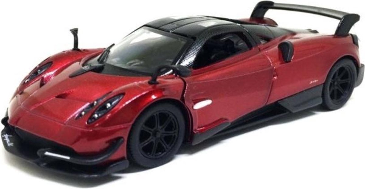 Pagani Huayra BC Rood – Kinsmart 1:36 - Modelauto - Schaalmodel - Model auto - Miniatuurauto - Miniatuur autos