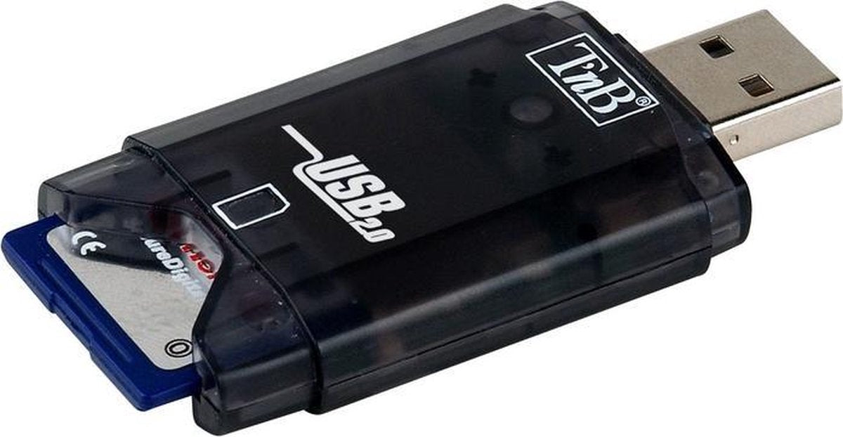 T'nB READERSD1 geheugenkaartlezer USB 2.0