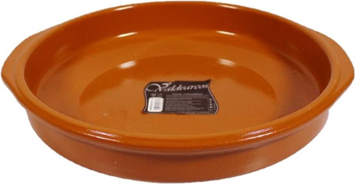 Grote tapas ovenschaal/serveerschaal Alicante met handvatten 34 cm - Tapas serveerschalen/borden/ovenschalen
