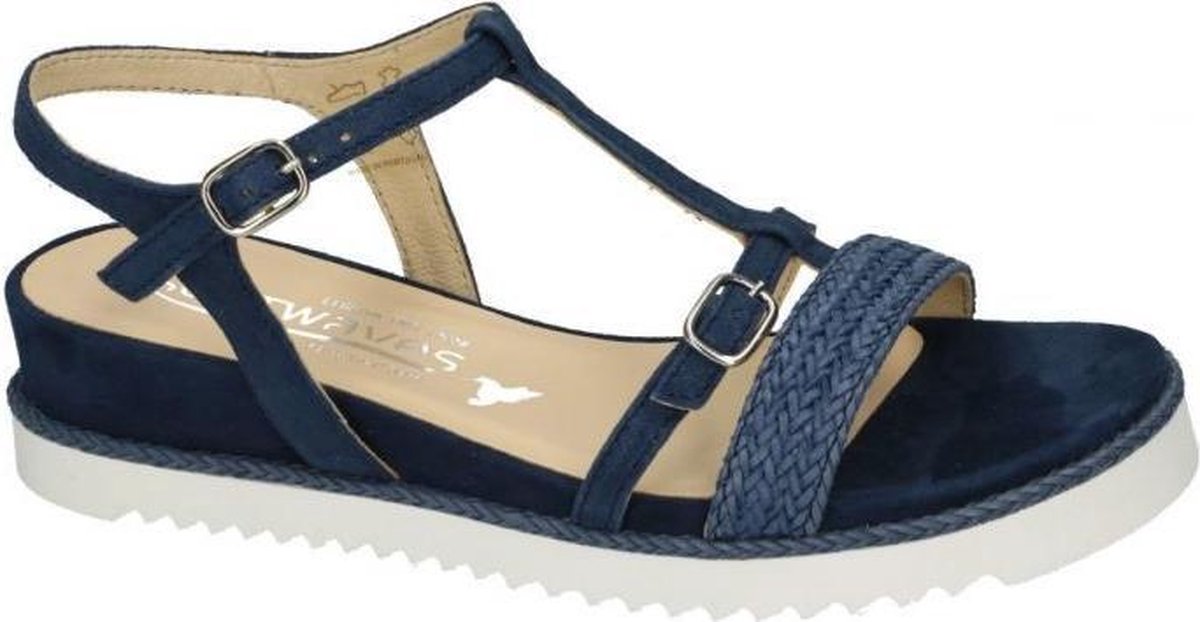 Softwaves -Dames -  blauw donker - sandalen - maat 37