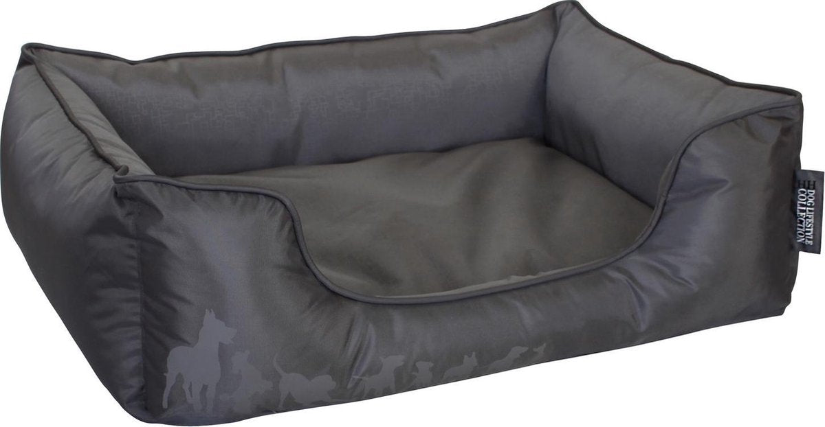 Happy-House Mand Rechthoekig Dog Lifestyle Grijs - Hondenkussen - 55 x 54 x 20 cm