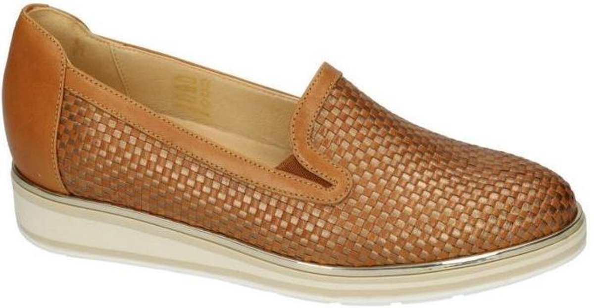 Softwaves -Dames -  cognac/caramel - ballerina's & mocassins - maat 36½