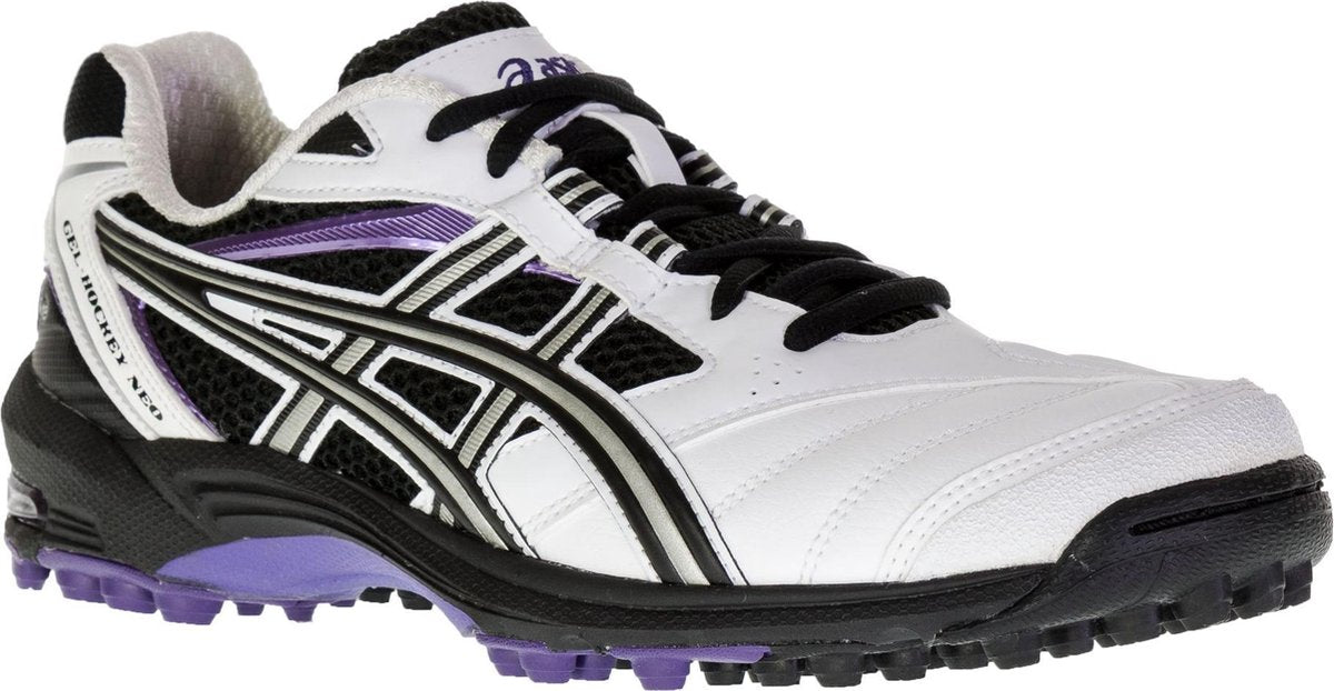 Asics Gel-Hockey Neo 2 Hockeyschoenen - Maat 39.5 - Vrouwen - wit/zwart/zilver