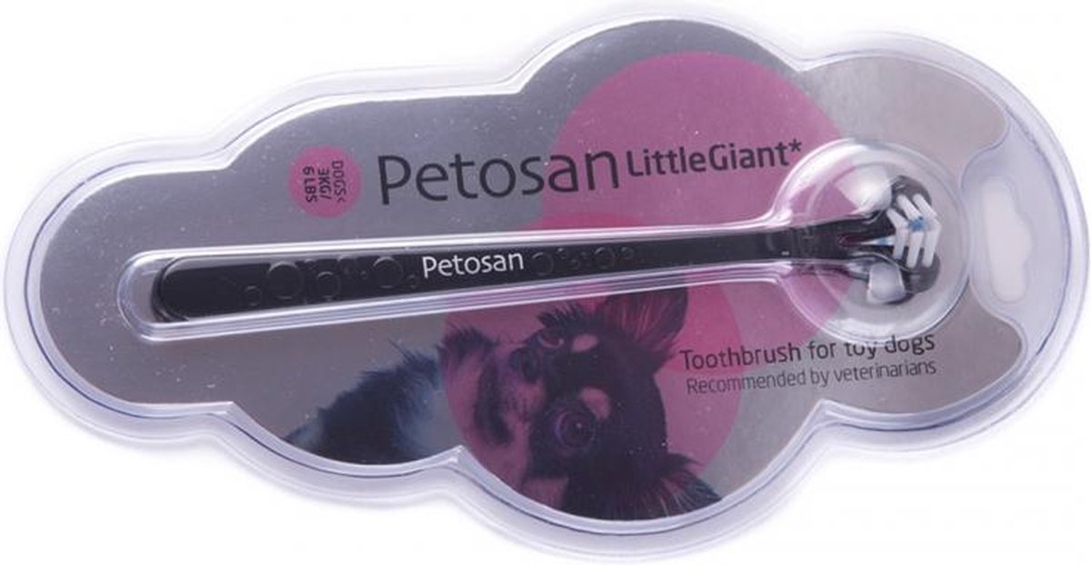 Petosan tandenborstel 2kops little giant 0-3kg