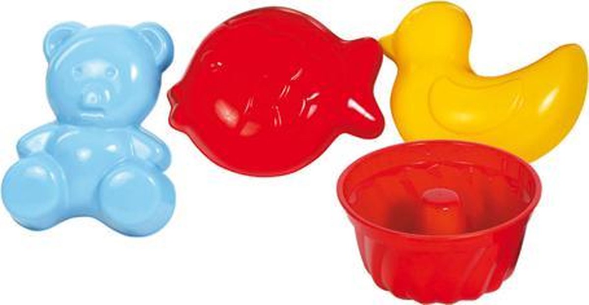 Gowi Zandvormen / Sandmould Assortment NET OF 4 PIECES