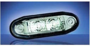 Boreman Ltd. - 24v- LED cosmetische markeringslamp - CLEAR - Artikelnummer: 1001-3005-C - Clear - Universele installatie Marker Lamp - Vrachtwagen