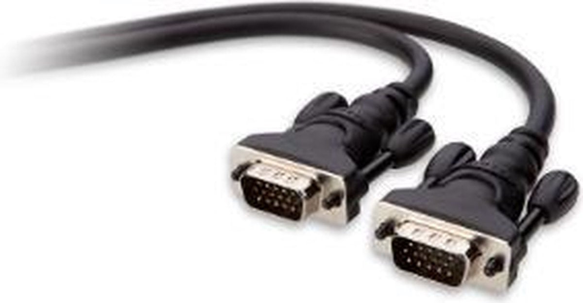 Belkin PC Monitor Cable - VGA-kabel - HD-15 (VGA) (M) naar HD-15 (VGA) (M) - 1.8 m - gevormd