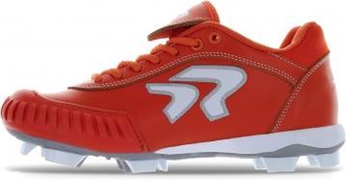 Ringor - Honkbal Schoenen - Dames - Kunststof Noppen - Neusbescherming - Oranje - US 7
