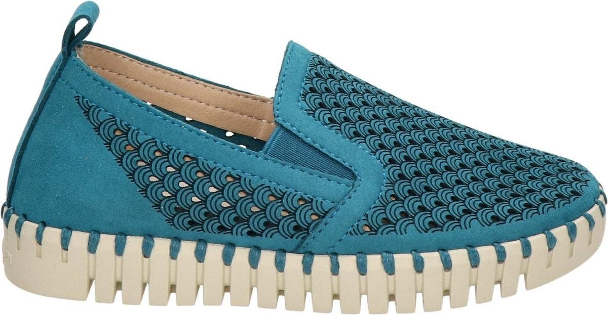 Ilse Jacobsen Tulip meisjes instapschoen - Turquoise - Maat 29