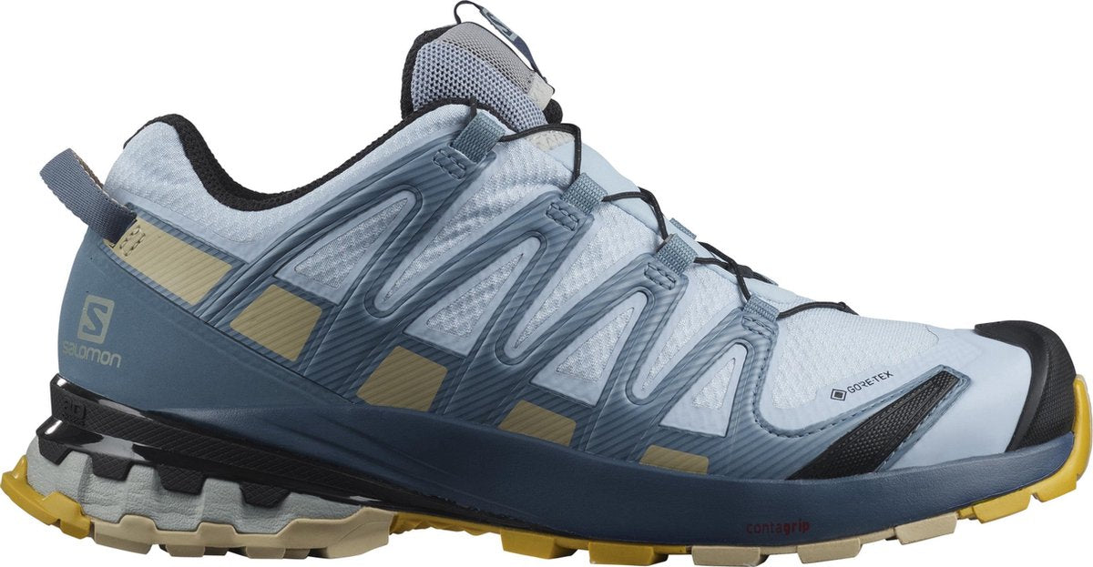 Salomon XA PRO 3D v8 GTX Wandelschoenen Dames - Kentucky Blue/Dark Denim/Pale Khaki - Maat 37 1/3
