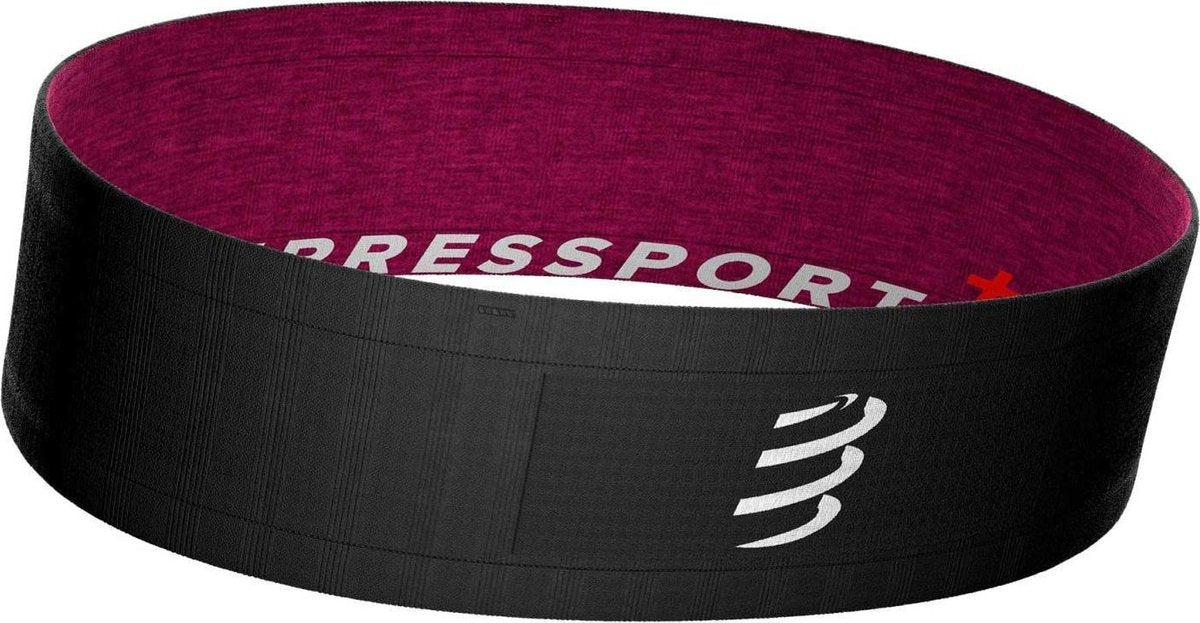 Compressport Free Belt Zwart-Roze
