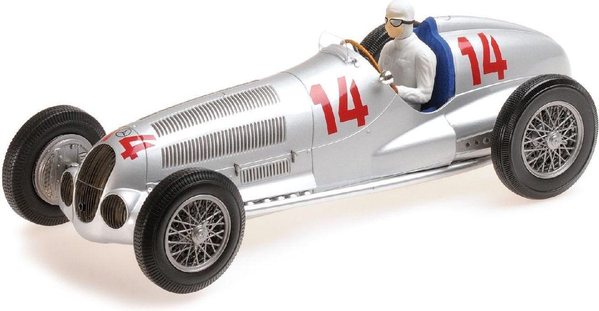 Mercedes-Benz W125 AG #14 2nd Place GP Von Deutschland 1937 - 1:18 - Minichamps