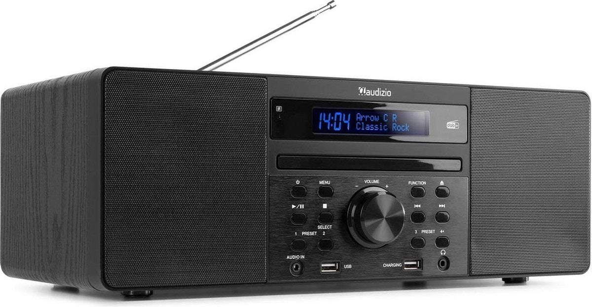 DAB radio met Bluetooth - Audizio Prato microset wekkerradio - DAB+