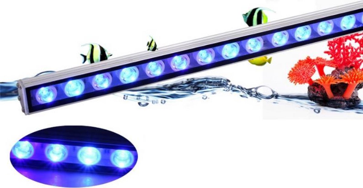 Grandecom® Aquarium Verlichting | Waterdichte Lamp | LED Strip | Ledverlichting | 54W | 55cm