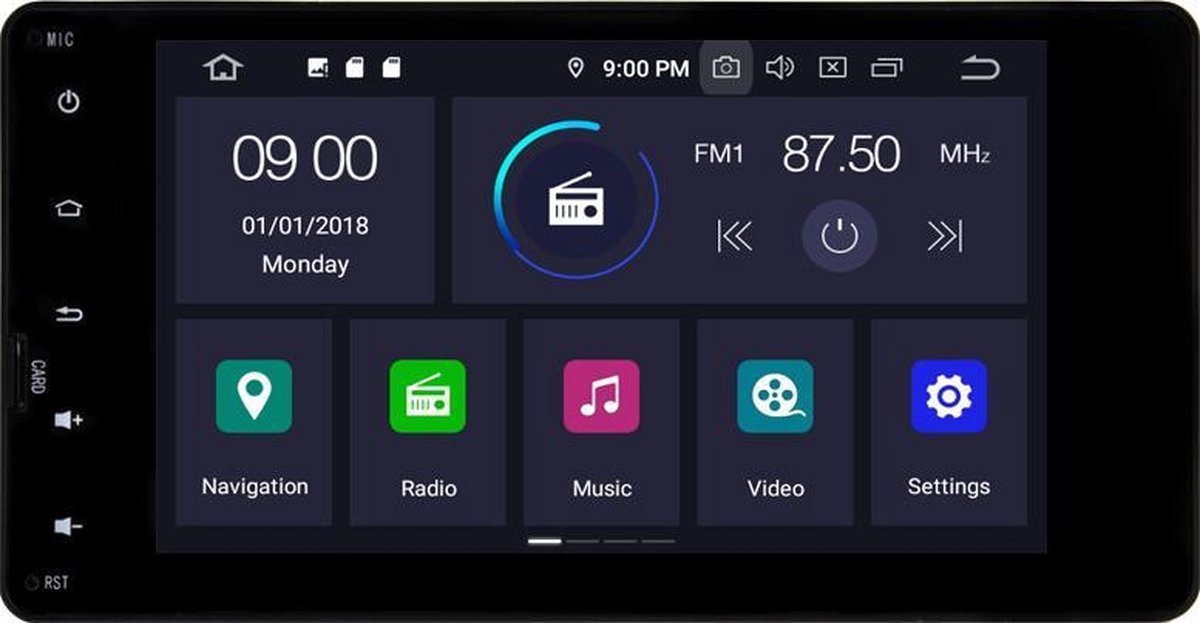 Mitsubishi ASX 2012-2019 radio navigatie carkit android 10 usb 64GB ook geschikt voor iphone