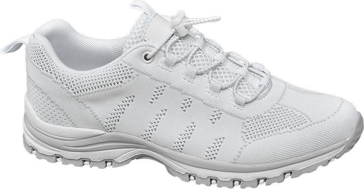 Landrover Dames Witte wandelschoen flyknit - Maat 36