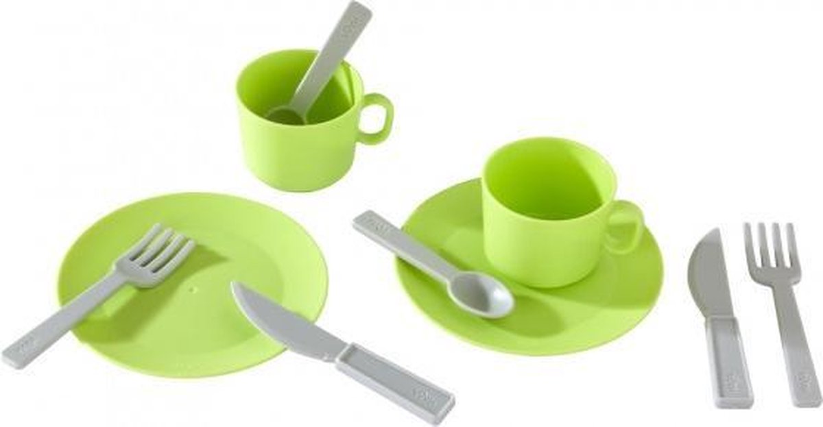 Haba Servies Lenteochtend Junior 12 Cm Groen 10-delig