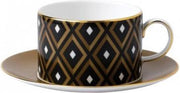 WEDGWOOD - Arris Tableware - Theekop&schotel Geometric