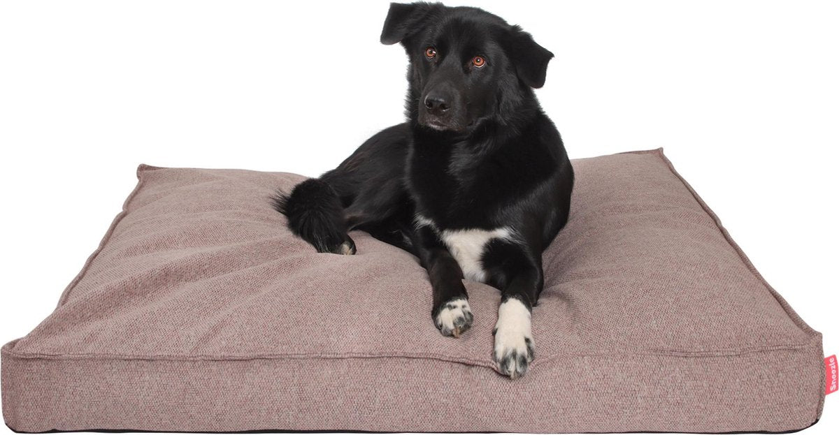 Snoozle Hondenkussen Amsterdam - Orthopedisch - Wasbaar - Hondenmand - Hondenbed - 120 x 90 cm - Desert Pink