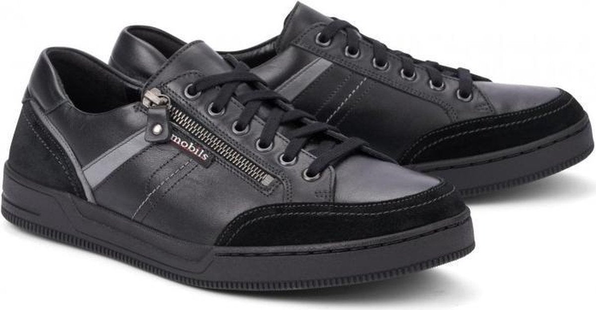 Mobils by Mephisto ARNAUD Heren Sneaker - Extra Breed - Zwart - Maat 40