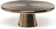 Dutchdeluxes - Presentatieplateau Small - Keramiek - Platinum - Rond ⌀20 cm x 7