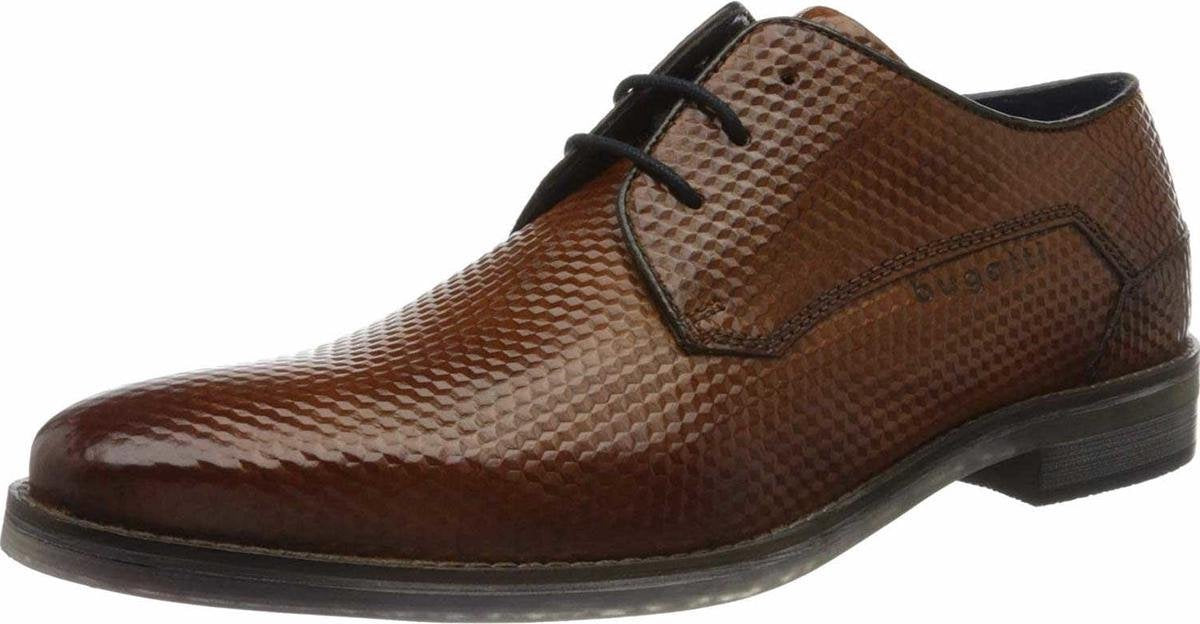 Bugatti heren veterschoen - Cognac - Maat 43