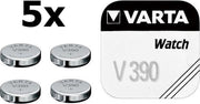 5 Stuks - Varta V390 80mAh 1.55V knoopcel batterij