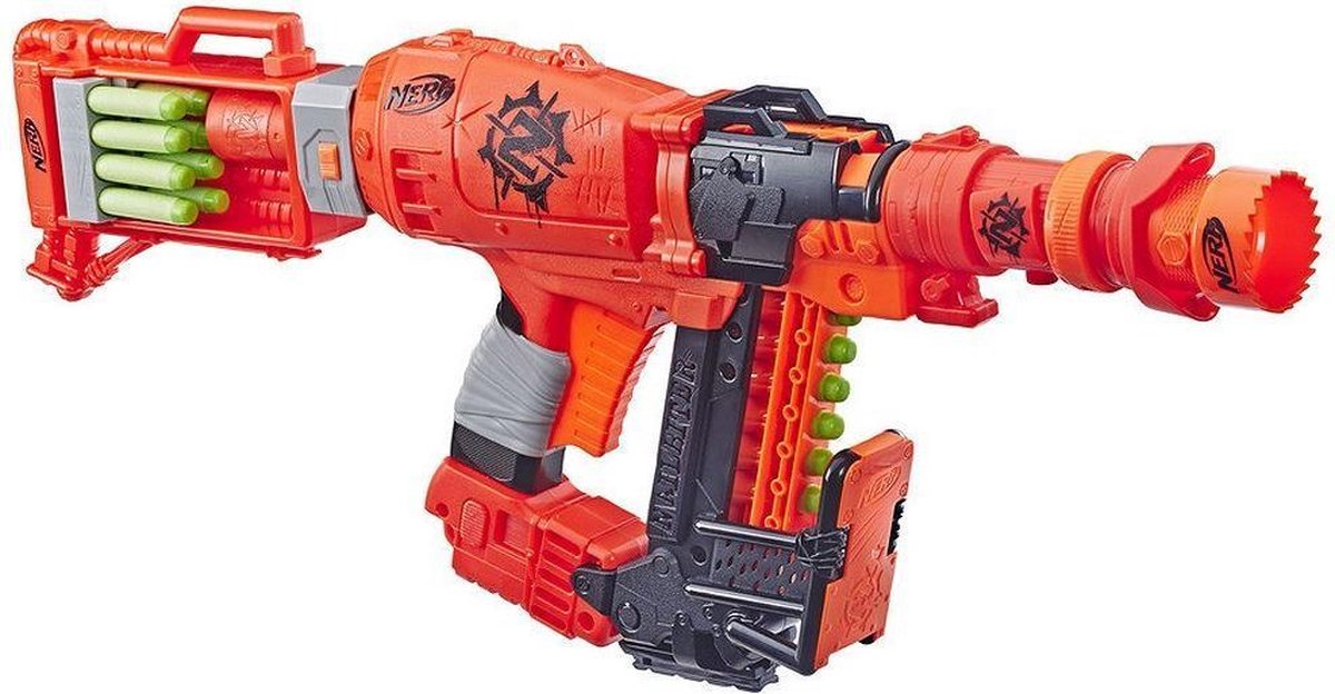 NERF Zombie Strike Zoom & Doom Nailbiter - Blaster