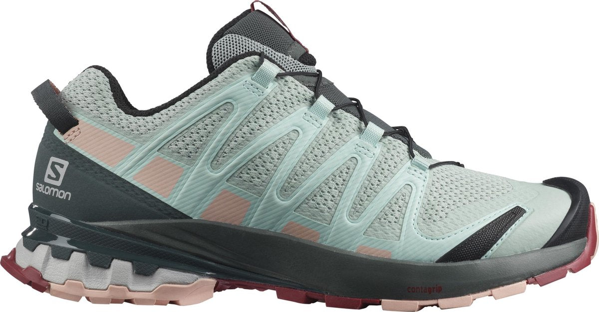 Salomon XA PRO 3D v8 Wandelschoenen Dames - Aqua Gray/Urban Chic/Tropical Peach - Maat 37 1/3