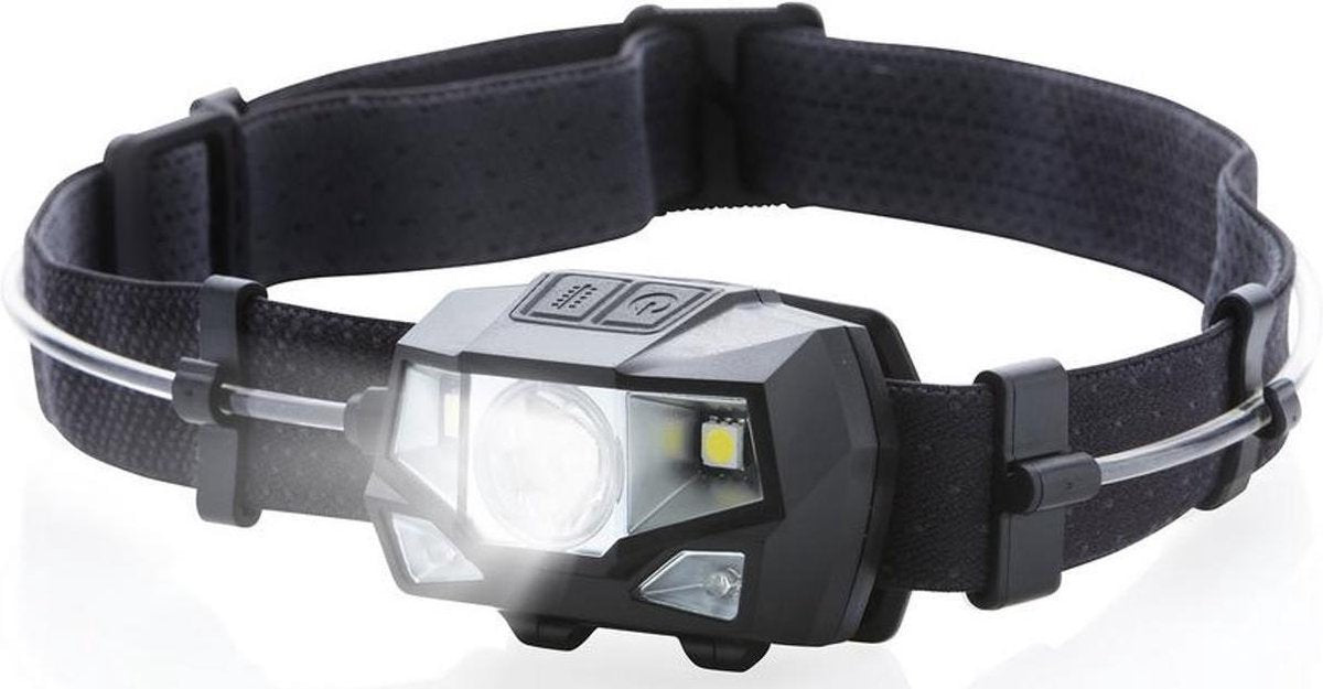 MacGyver ‘Multicolor’ Hoofdlamp | LED | Outdoorlamp| 3 kleuren licht 80 meter zicht | Waterbestendig