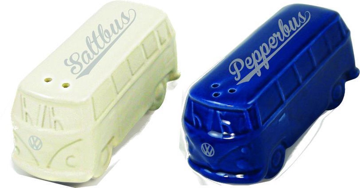 Brisa Volkswagen T1 Bus Peper & Zout (wit-blauw)