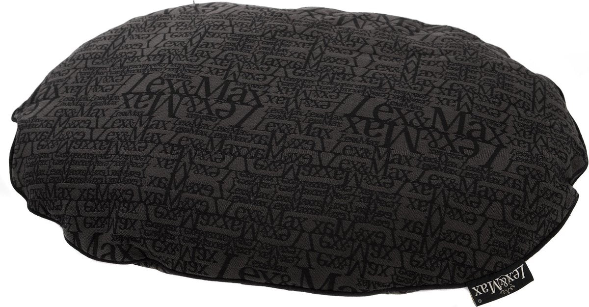 Lex & Max Chic - Hondenkussen - Ovaal - Antraciet - 60cm