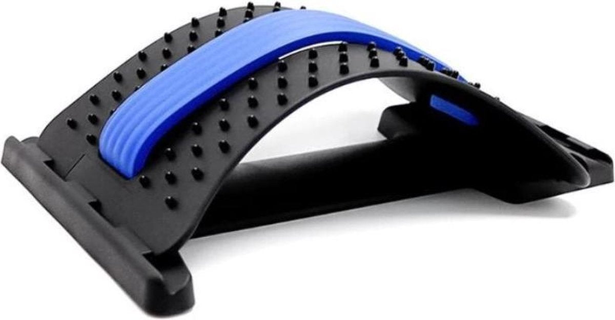Professionele rugstretcher - Rug massage apparaat - Backstretcher - Onderrug massage / ondersteuning - Rugmasseur / correctie - Acupunctuur -  Zwart