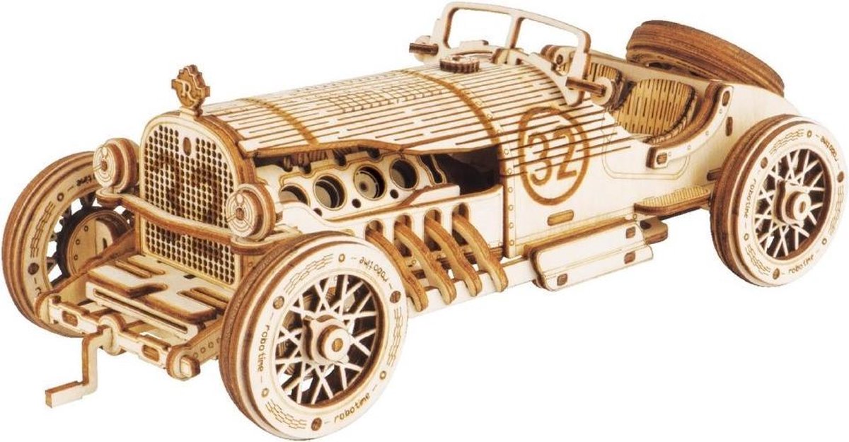 ROBOTIME 3D Wooden Puzzle MC-401 Grand Prix Car