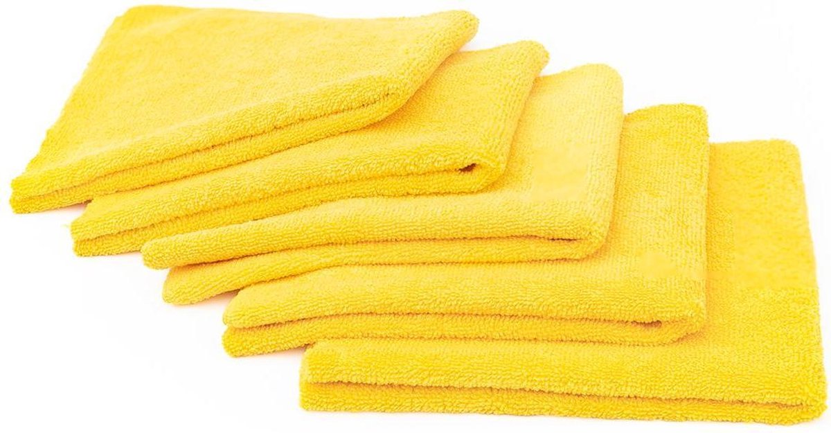 Microvezel doeken 40x40cm - 5-PACK - Zwart - Microfiber Microvezeldoekjes Microvezeldoeken Doekjes - Auto Car Cleaning & Detailing - Voordelig in bulk per 5 / 10 / 25 / 50 Stuks